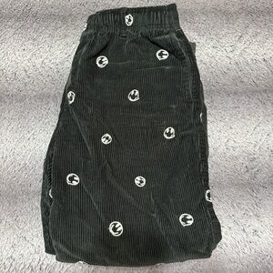 smiley face urban outfitters pants w drawstring